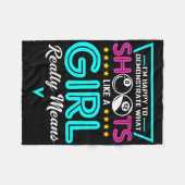 Couverture Polaire Billiard Fille Je Tire Comme Une Fille Vêtement Po (Devant (Horizontal))