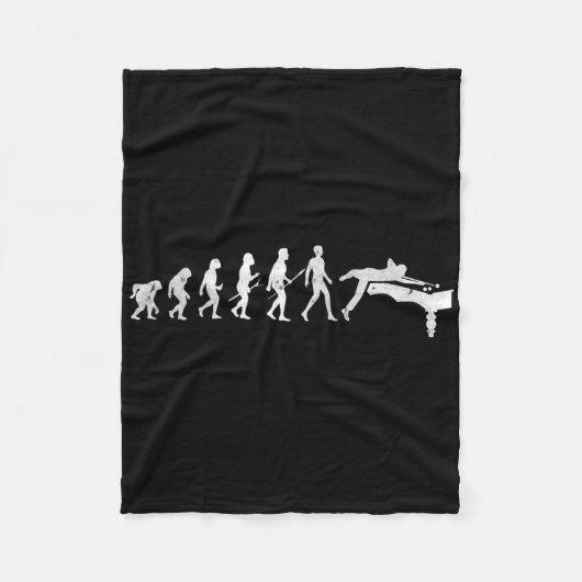 Couverture Polaire Billiards Évolution De Billard Humain Snooker Pool (Devant)