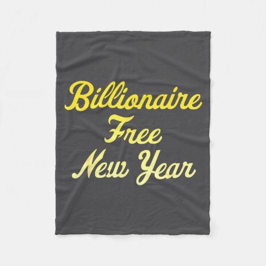 Couverture Polaire Billionaire , New Year, Hapness, Simple Joys  (Devant)