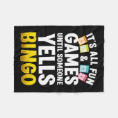 Couverture Polaire Bingo Conception Pour Hommes Femmes Bingo Novelité (Devant (Horizontal))