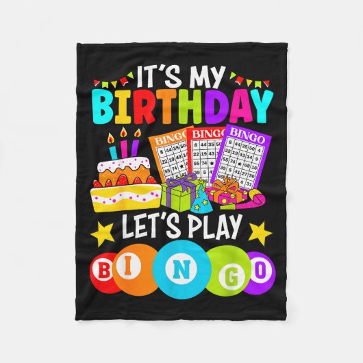 Couverture Polaire Bingo Player It's My Birthday Let's Play Bingo Xma (Devant)