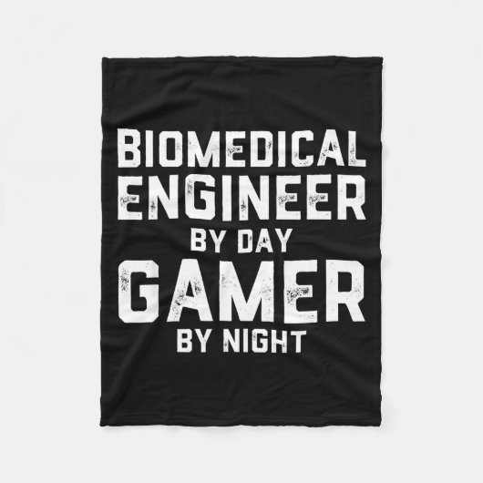Couverture Polaire Biomedical Engineer By Day Gamer By Night Bio Med  (Devant)