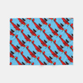 Couverture Polaire Biplane rouge (Devant (Horizontal))