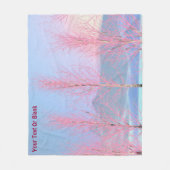 Couverture Polaire Birch à la crème de framboise (Devant)