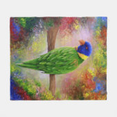 Couverture Polaire bird 76 multicolor bird (Devant (Horizontal))