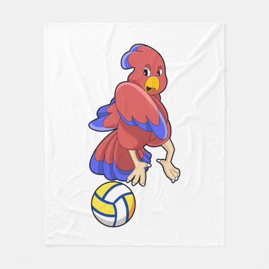 Couverture Polaire Bird at Volleyball Sports (Devant)