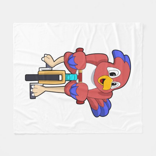 Couverture Polaire Bird with bicycle (Devant (Horizontal))