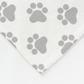 Couverture Polaire Birman / Ragdoll Point Bleu Chat & Pattes Mignon (Coin)