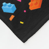Couverture Polaire Birthday Boy 5 Year Old Building Blocks 5th Birthd (Coin)