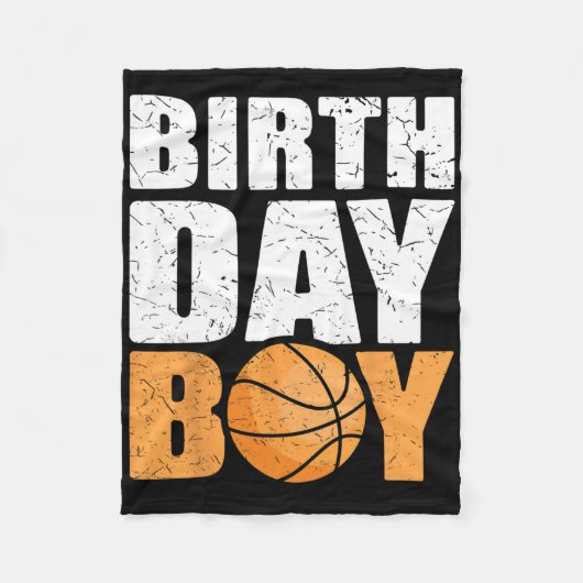 Couverture Polaire Birthday Boy Bysketbyll Theme Party Future Bysketb (Devant)