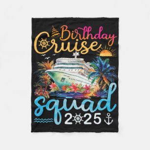 Couverture Polaire Birthday Cruise Squad 2025 Cruise Birthday Party V