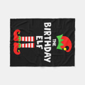 Couverture Polaire Birthday Elf Matching Group Family Holiday Christm (Devant (Horizontal))