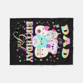 Couverture Polaire Birthday Family Squish Squad Dad Of The Birthday G (Devant (Horizontal))