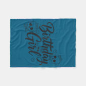 Couverture Polaire Birthday Girl Skull Skeleton Lover Cute Funny Kawa (Devant (Horizontal))