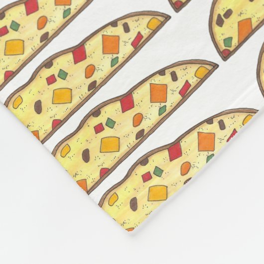 Couverture Polaire Biscotti de Noël Italien Vacances Dessert Pâtisser (Coin)