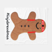 Couverture Polaire Biscuit Ninjabreadman (biscuit) (Devant (Horizontal))