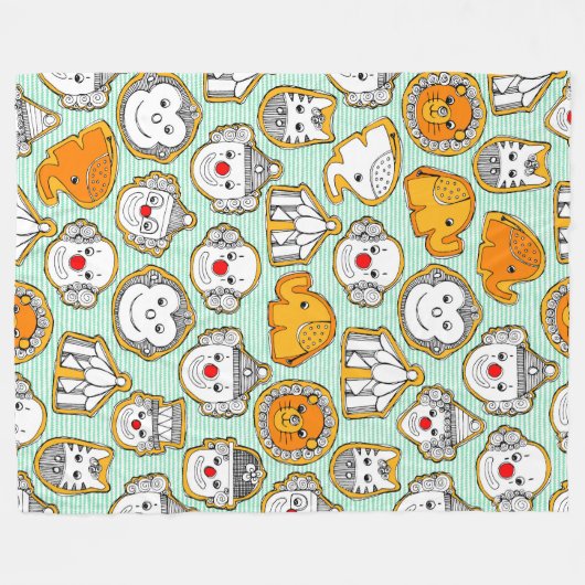 Couverture Polaire biscuits de cirque (Devant (Horizontal))