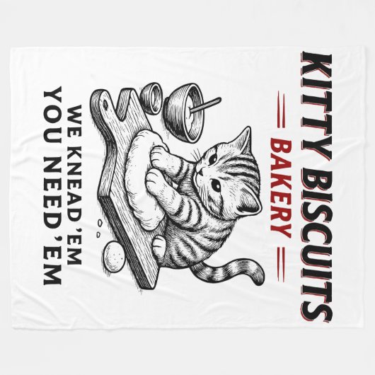 Couverture Polaire Biscuits Kitty Boulangerie (Devant (Horizontal))