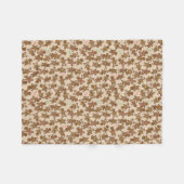 Couverture Polaire Biscuits mignons de bonhommes en pain d'épice de (Devant (Horizontal))