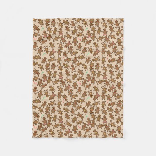 Couverture Polaire Biscuits mignons de bonhommes en pain d'épice de (Devant)