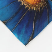 Couverture Polaire Bison américain dans un portrait de fleur texturée (Coin)