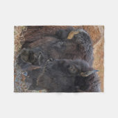 Couverture Polaire Bison américain Taureau et paires collées de vache (Devant (Horizontal))