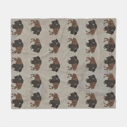 Couverture Polaire Bison Fleece Blanket (Devant (Horizontal))