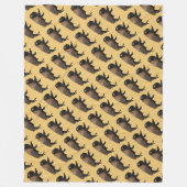 Couverture Polaire Bison galopant (Devant)
