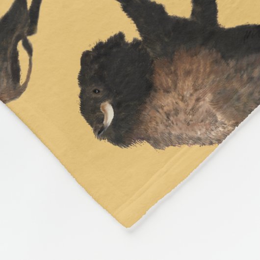 Couverture Polaire Bison galopant (Coin)