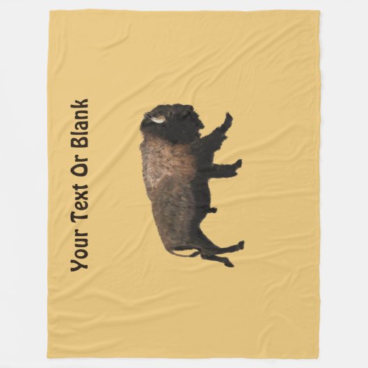 Couverture Polaire Bison galopant (Devant)