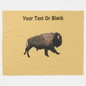 Couverture Polaire Bison galopant (Devant (Horizontal))