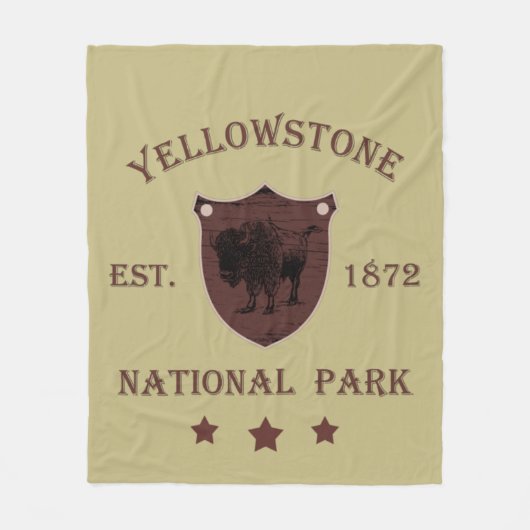 Couverture Polaire Bison Parc national de Yellowstone (Devant)
