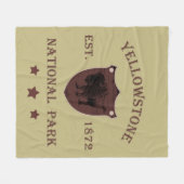 Couverture Polaire Bison Parc national de Yellowstone (Devant (Horizontal))