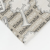 Couverture Polaire BITUB Motif (Croyez en l'incroyable) (Coin)