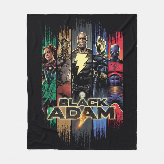 Couverture Polaire Black Adam Characters In Stripes Graphic (Devant)