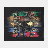 Couverture Polaire Black Adam Characters In Stripes Graphic (Devant (Horizontal))