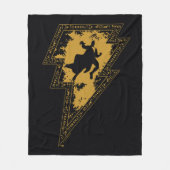 Couverture Polaire Black Adam Distressed Lightning Bolt Graphic (Devant)