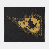 Couverture Polaire Black Adam Distressed Lightning Bolt Graphic (Devant (Horizontal))