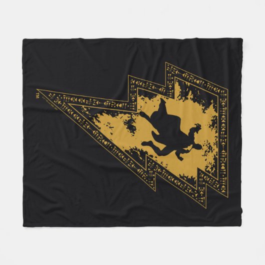 Couverture Polaire Black Adam Distressed Lightning Bolt Graphic (Devant (Horizontal))