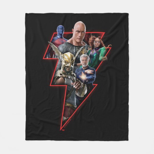 Couverture Polaire Black Adam Group Lightning Graphic (Devant)