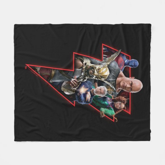 Couverture Polaire Black Adam Group Lightning Graphic (Devant (Horizontal))