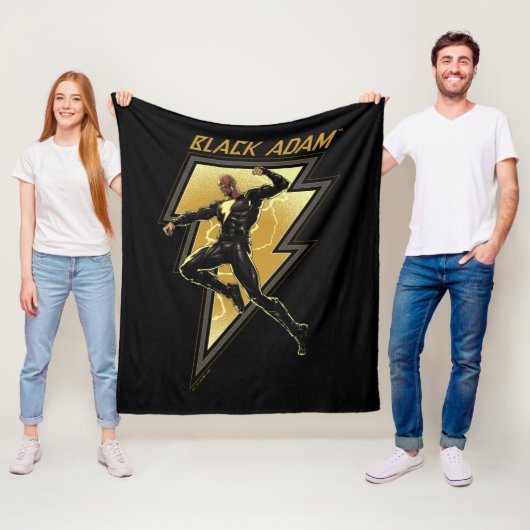 Couverture Polaire Black Adam Lightning Bolt Illustration du caractèr (En situation)