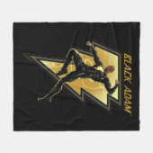 Couverture Polaire Black Adam Lightning Bolt Illustration du caractèr (Devant (Horizontal))