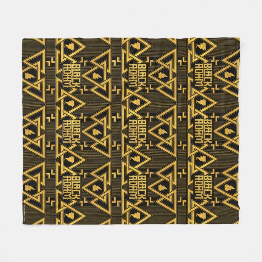 Couverture Polaire Black Adam Lightning Bolt Triangular Pattern (Devant (Horizontal))