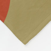 Couverture Polaire black and orang circles geometric pattern (Coin)