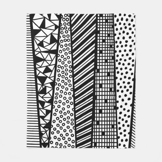 Couverture Polaire Black and white (Devant)