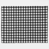 Couverture Polaire Black and White Buffalo Plaid Christmas Check (Devant (Horizontal))