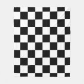 Couverture Polaire Black and White Checkered Square Pattern (Devant)