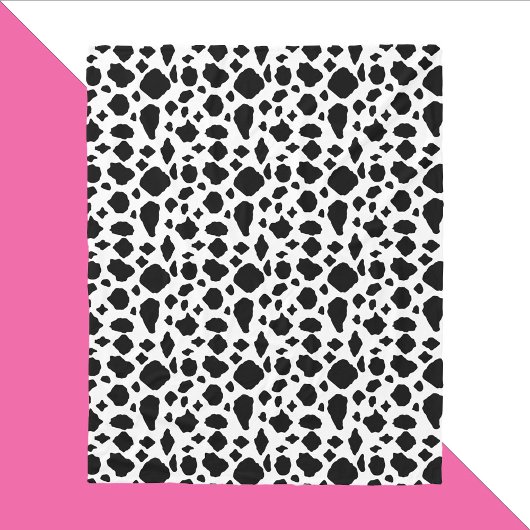 Couverture Polaire Black and White Cow Pattern Country