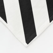 Couverture Polaire Black and White Diagonal Stripes (Coin)